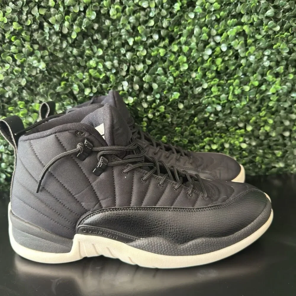 USED Nike Air Jordan 12 Retro Neoprene Nylon Black Gym Red Men’s 12 130690-004